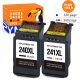 240XL 241XL Ink Cartridges for Canon ink 240 and 241 for Canon 240XL and 241XL for Canon Pixma MG3620 TS5120 MG2120 MG3520 MX452 MX512 MX532 MX472 (1 Black, 1 Tri-Color)