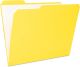 The File King 1/3 Cut Yellow File Folders Letter Size - 100 Pack | Colored Manilla Folders 8.5 x 11 | Made in The USA | Assorted 3 Tab Color Manila File Folder | Heavy Duty Basic Paper Filing Folder