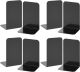 VFINE Bookend, Black Metal Book Ends, Book Ends for Shelves Heavy Duty Bookends, Bookend for Shelves, Book Ends for Heavy Books,Bookend Stopper, Black Bookends 4 Pairs