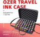 Drawing Inks Travel Case Holds 54pcs 1oz Drawing Ink, PU memory foam to push and help to seal the cap of the ink bottle. (Case Only)