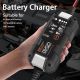 Portable Car Battery Charger Automotive, Trickle Charger for Car Battery, 12V Battery Charger,Fast Car Charger Fully Automatic Lithium Battery Chargers, Smart Battery Charger with Cable Clamps