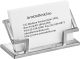 ArtsOnDesk Modern Art Business Card Holder St201 Stainless Steel Silver Color Patented Luxury Desk Accessory Name Card Stand Case Office Organizer Gift for Any Occasions