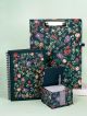 Vera Bradley Mini Clipboard Folio with Refillable Lined Notepad, Padfolio with Interior Pocket and Pen Loop, Fresh-Cut Floral Critters