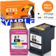 67xl Ink Cartridges Fit for HP 67 Ink Cartridges Printer Ink HP 67 for HP Deskjet 2700 2700e 2755 2755e 4100 4100e 4155 4155e Envy 6055 6055e 6455 6400 6000 6458(2-Pack, Black, Tri-Color)