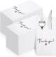 Geyoga 150 Pcs White Thank You Dinner Napkins Plain Disposable Cocktail Napkins with Built in Flatware Pocket Prefolded Napkins for Christmas Wedding Birthday Party Dinner
