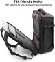 tomtoc Travel Backpack 40L, TSA Friendly Flight Approved Carry-on Luggage Hand Water-resistant Lightweight Business Rucksack, Durable Large Weekender Bag Daypack Fits 17.3 Inch Laptop