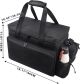 PROEZE Patrol Bag Police Equipment Car Front Seat Organizer for Law Enforcement with 2 Detachable MOLLE Pouches & Laptop Layer (up to 15.6