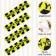 Ireer 12Pcs Watch Your Step Floor Decals Stickers 5 x 20 Inch Warning Sticker with 2 Rolls 2