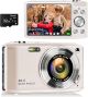 Digital Point and Shoot Camera, Compact Digital Camera with 2.88' IPS Screen 48MP 4K for Photo and Video