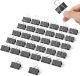 JEFURE 32 pcs Binder Clips Medium Black, 1.25 Inch Paper Clamps, Metal Paper Binder Clips, Binder Office Clips for Filing Products, Home, Office Supplies, School and Kitchen