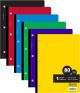 BAZIC Notebook College Ruled 1 Subject 80 Sheets Wireless Notebooks, Lined Composition Book, Assorted Color, 6-Pack