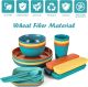 36PCS Wheat Straw Dinnerware Sets - Reusable Plates and Bowls Sets, Unbreakable Cups, Knives, Forks, Spoons & Chopstick, BPA free, Microwave, Dishwasher Safe Tableware Kitchen Outdoor Camping Gifts