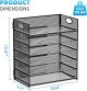 Marbrasse Mesh Desk Organiser Tray, 6 Tier Letter Tray Organiser with Hander,Office Trays Desk Organiser Accessories, Paper Tray Organiser for A4 File Holder - Black