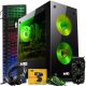 MTG Aurora 4T Gaming Tower PC- Intel Core i7 4th Gen, AMD RX 580 GDDR5 8GB 256bits Graphic, 16GB Ram DDR3, 1TB Nvme, RGB Keyboard Mouse and Headphone, Webcam, Win 10 Home