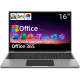 Jumper 16 inch Windows 11 Laptop 4GB DDR4 128GB eMMc Laptops Computer 1920*1200 FHD IPS Screen Intel Celeron Quad Core J4105, Free Office 1-Yr